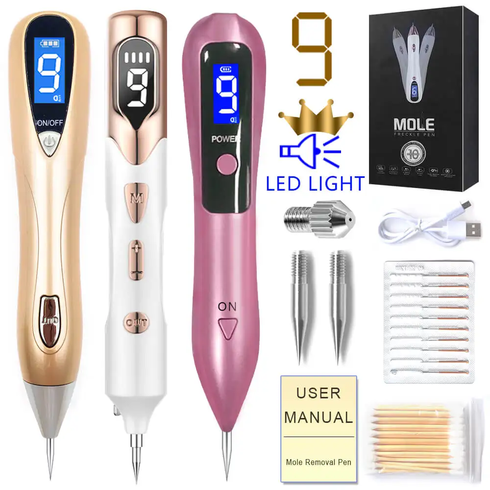 

Laser Plasma Pen Freckle Remover Machine Sweep Mole Dark Spot Skin Wart Tag Blackhead Acne Tattoo LED Remaval Tool Beauty Salon