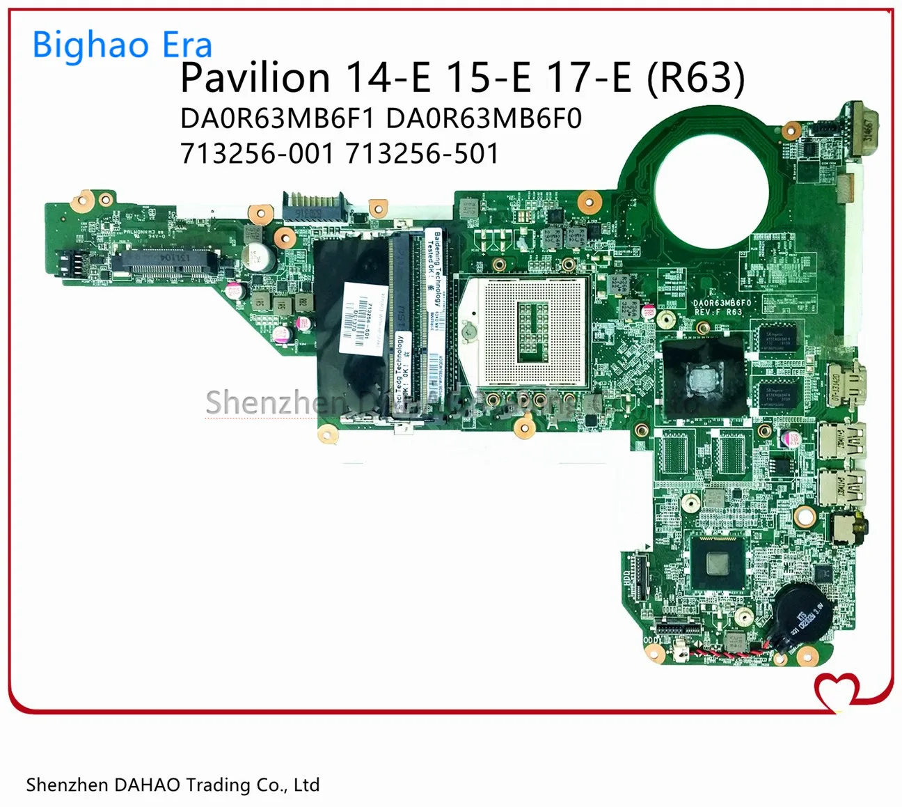 

713256-001 713256-501 для HP Pavilion 14-E 15-E065TX 15-E 17-E Motehrboard DA0R63MB6F1 W/ HM86 HD8670M 2GB-GPU 100% полностью протестирован