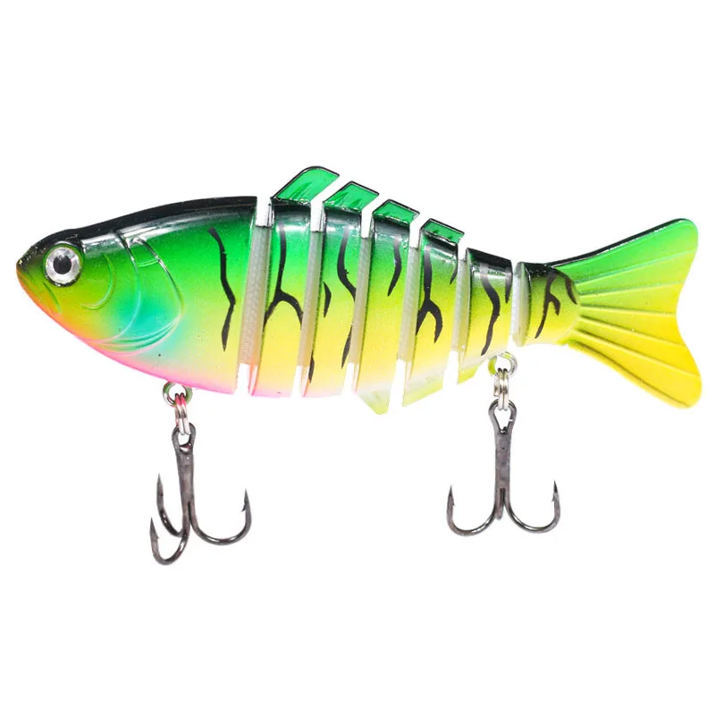 

6pc Minnow Lure Multi Section Fishing Lure Fish Bait Wobbler 9.5cm 16g Crankbait Artificial Bait Tackle Accessories D26