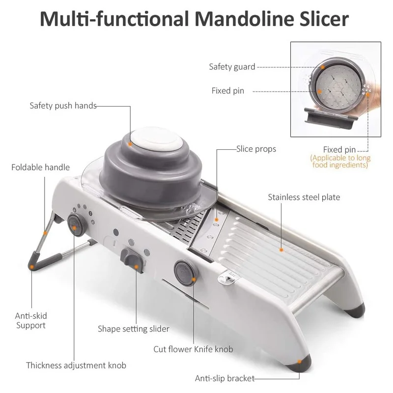 

Adjustable Fruit & Vegetable Tools Vegetable Slicer Manual Vegetable Cutter Professional Grater Shredders Kitchen Accessories