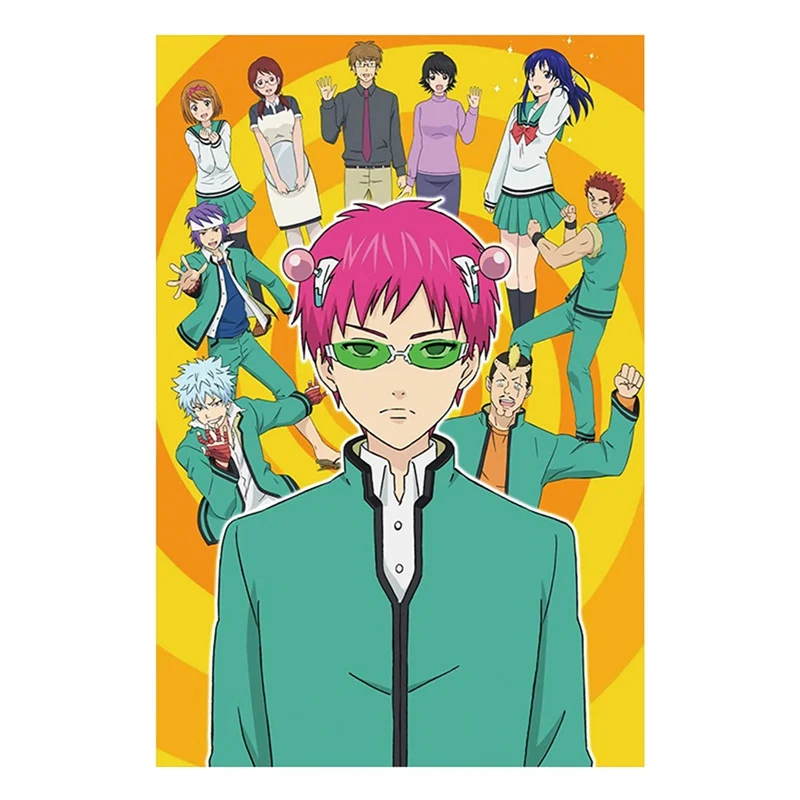

The Disastrous Life of Saiki K Hot Japan Anime Painting Art Poster Print On Canvas Home Decor Wall Picture