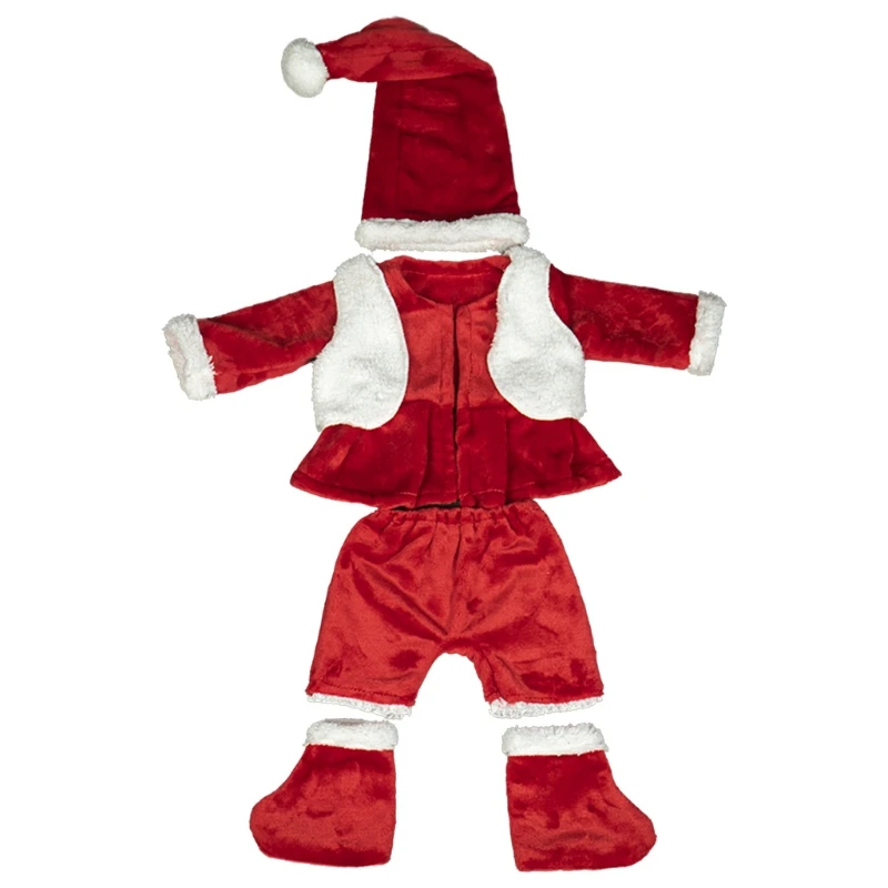 

Newborn Photography Props Christmas Outfits Baby Coat Pants Hat Shoes Set Infants Photo Shooting Clothing Fotografia Xmas