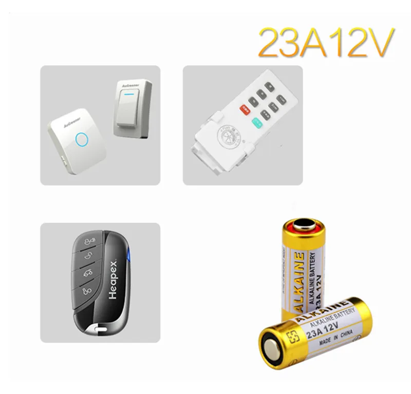 

Free shipping 10PCS 23A 12V dry alkaline battery 23AE 21/23 A23 23GA MN21 for doorbell,car alarm,walkman,car remote control etc