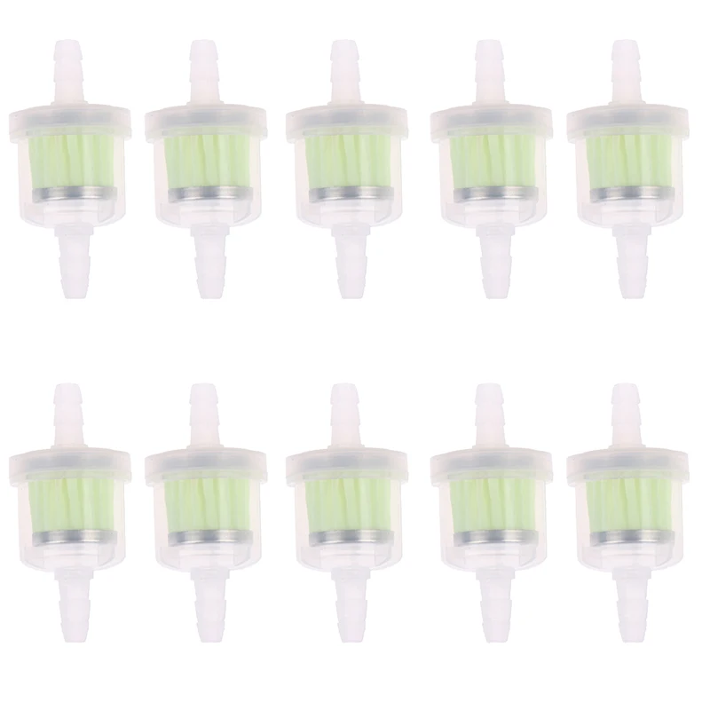 

10pcs 1/4" 6-7mm Motorcycle Scooter Hose Inline Gas Fuel Gasoline Filter Cup