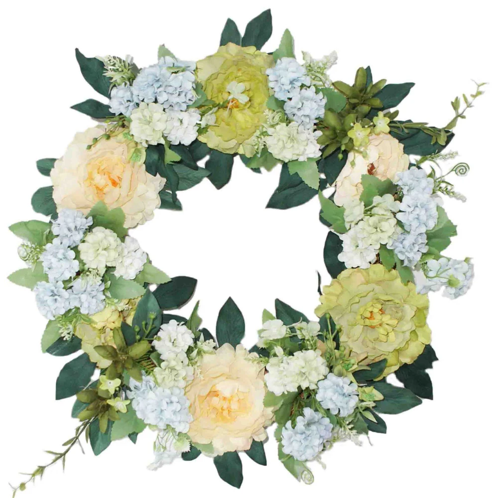 

Венок в форме сердца, винтажная искусственная Роза ручной работы для семейного свадебного декора, Пластиковый искусственный цветок