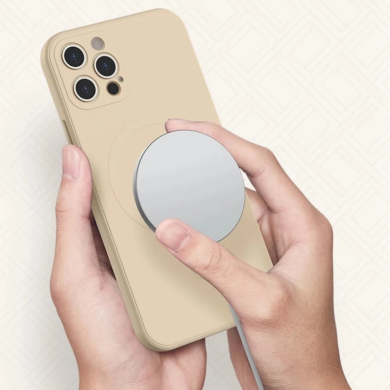 

Liquid Silicone Magnetic Case For iPhone 13 11 12 Pro Max X Xs Max XR 7 8 Plus Mini Wireless Charger Magnet Magsafing Back Cover