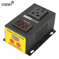 ac 220v 10000w scr electronic voltage regulator temperature speed adjust controller dimming dimmer thermostat