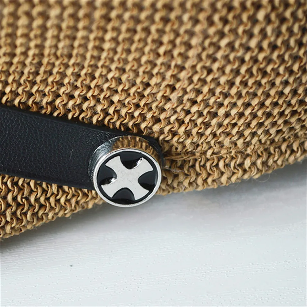 

Fasbys Women Straw Cap Breathable Sun Hat Octagonal Summer Vacation Hat