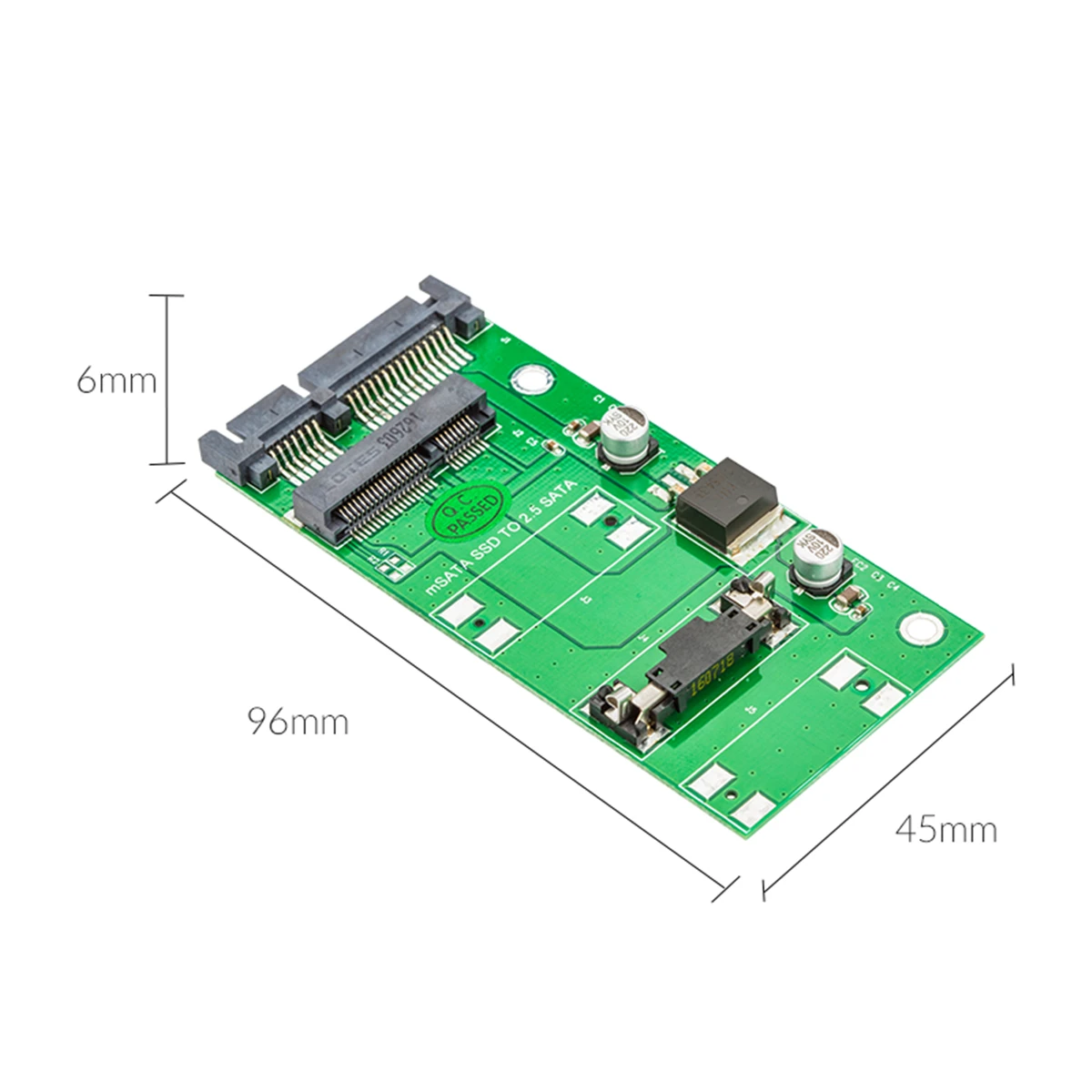 ORICO mSATA до 2,5 дюймов SATA 22PIN адаптер SSD адаптер карта Поддержка SATA3 протокол полная высота размер mSATA до 2,5 SATA 22PIN