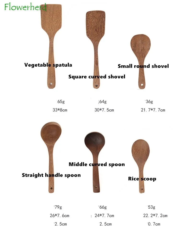 

Chicken Wing Wooden Shovel Nonstick Shimai Pot Special Long Handle Wooden Shovel Rice Spoon Wooden Tableware Kitchen Accessories