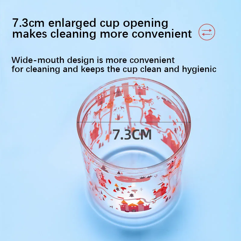 

250ML Plastic Water bottle Milk bottle Whale Sprays Water Cup with Straw Cup Cute Water bottle Exercise Vital Capacity Gift Cup