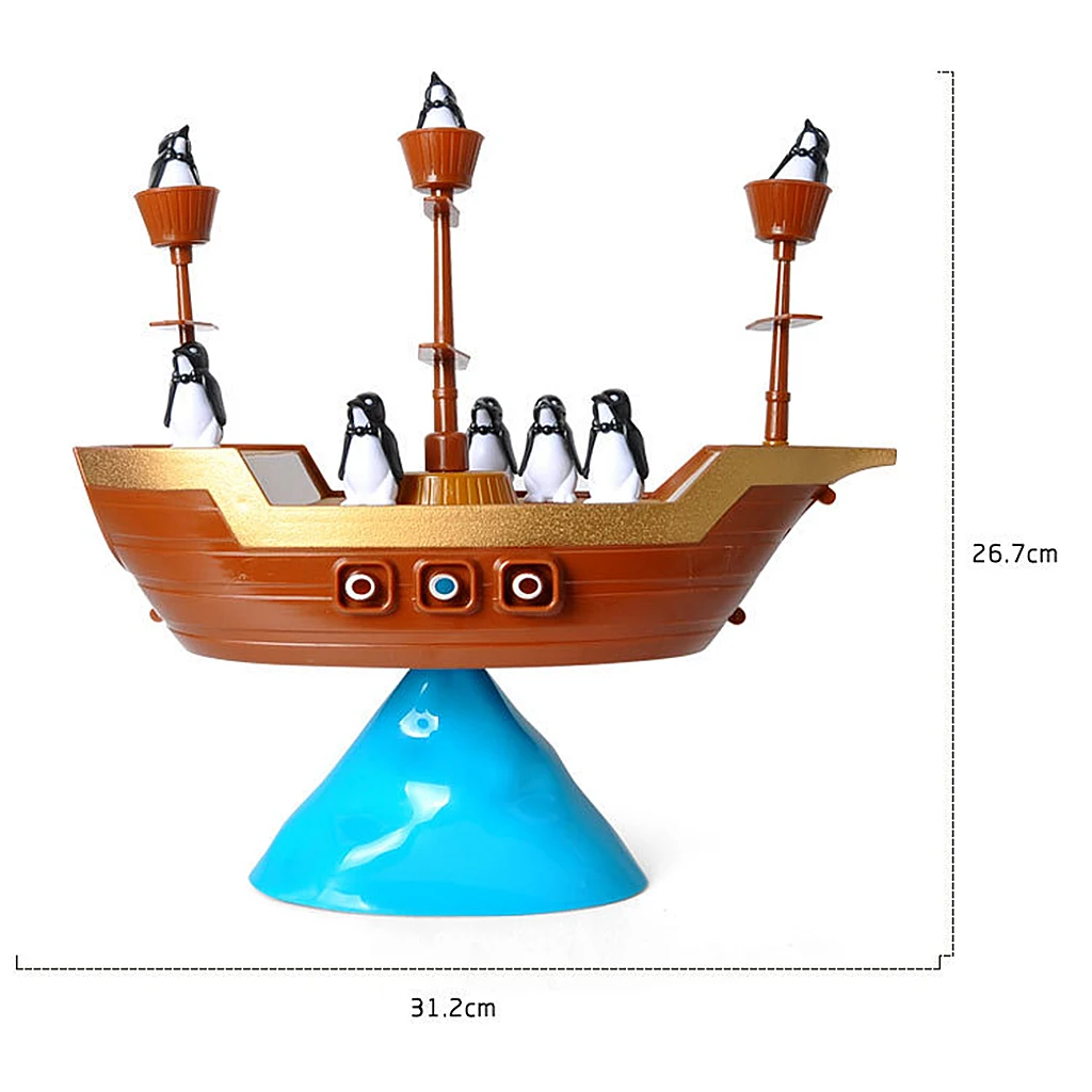 Plastic Educational Learning Toys Penguin Pirate Boat Toy Birthday Gift | Спорт и развлечения