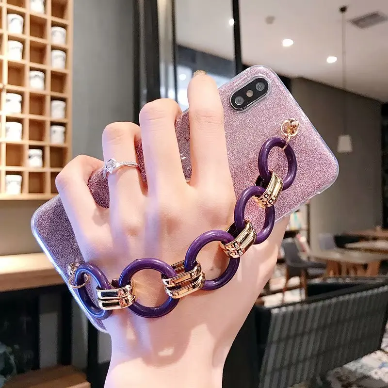 Чехол-цепочка для OPPO Reno 3 Pro 2 2Z Z 10X ZOOM Find X2 Ace Realme 6 X50 XT 5 мягкий чехол задней панели |