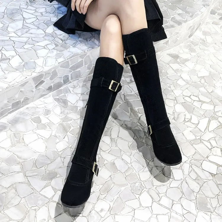 Женские ботинки большого размера женские зимние женская обувь боковая молния