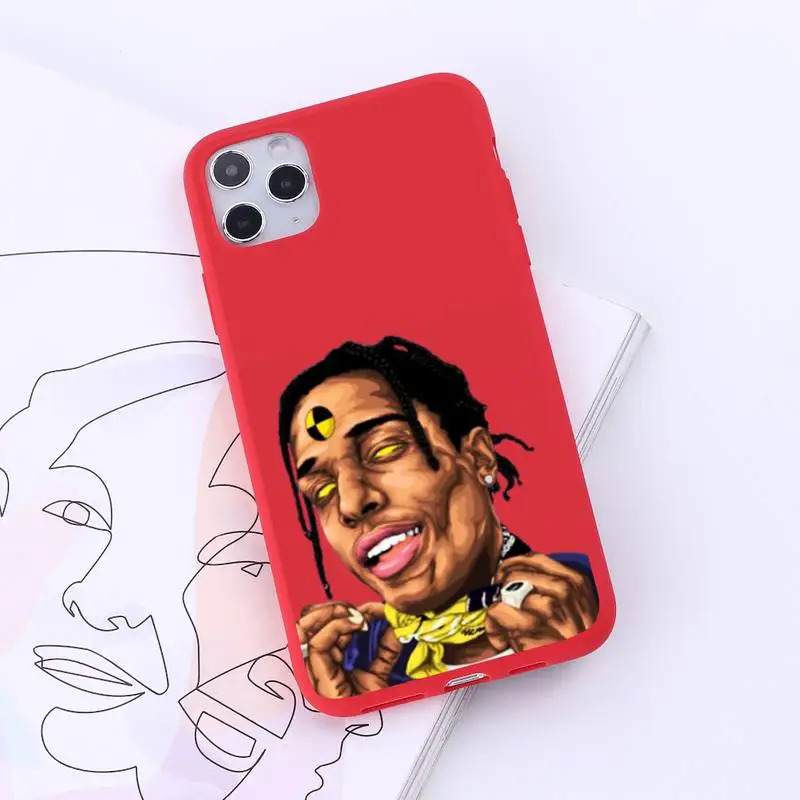 

Rocky Rapper ASAP Mob Asap singer Phone Case Candy Color for iPhone 6 7 8 11 12 s mini pro X XS XR MAX Plus