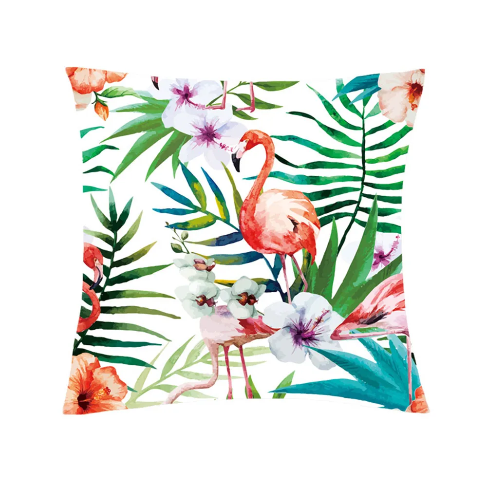 

CLOOCL Animal Pillow Cover Polyester Zipper Leaves 3D Print Cushion Cover Throw Pillow Case For Car Soft Bedroom Home Textile