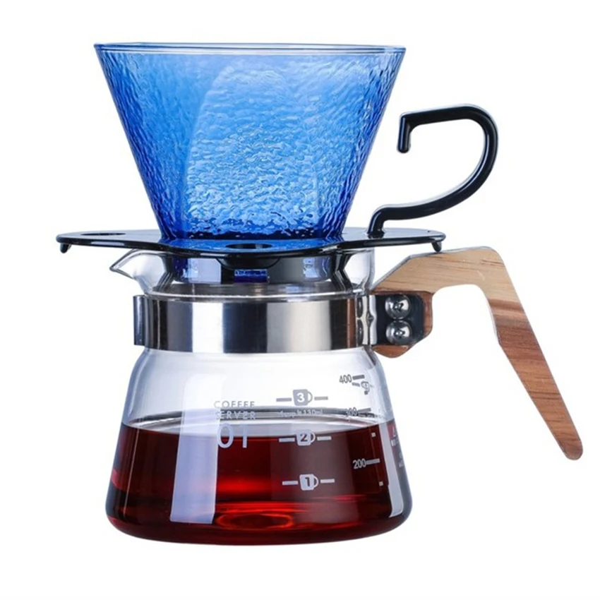 Капельный фильтр для кофе чашка бариста портативный стеклянный ручной кофеварки