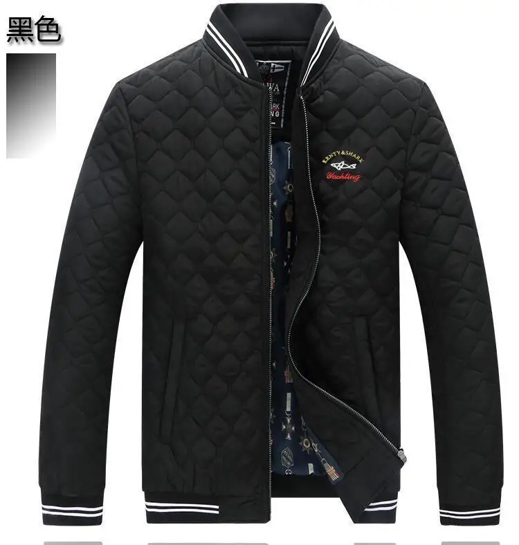 Высокое качество Весна Осень для мужчин Slim Fit shark мужчин s куртки M-4XL парка Повседневная брендовая одежда Eden верхняя одежда новейшая кукла с акулой - Цвет: 6678 Black