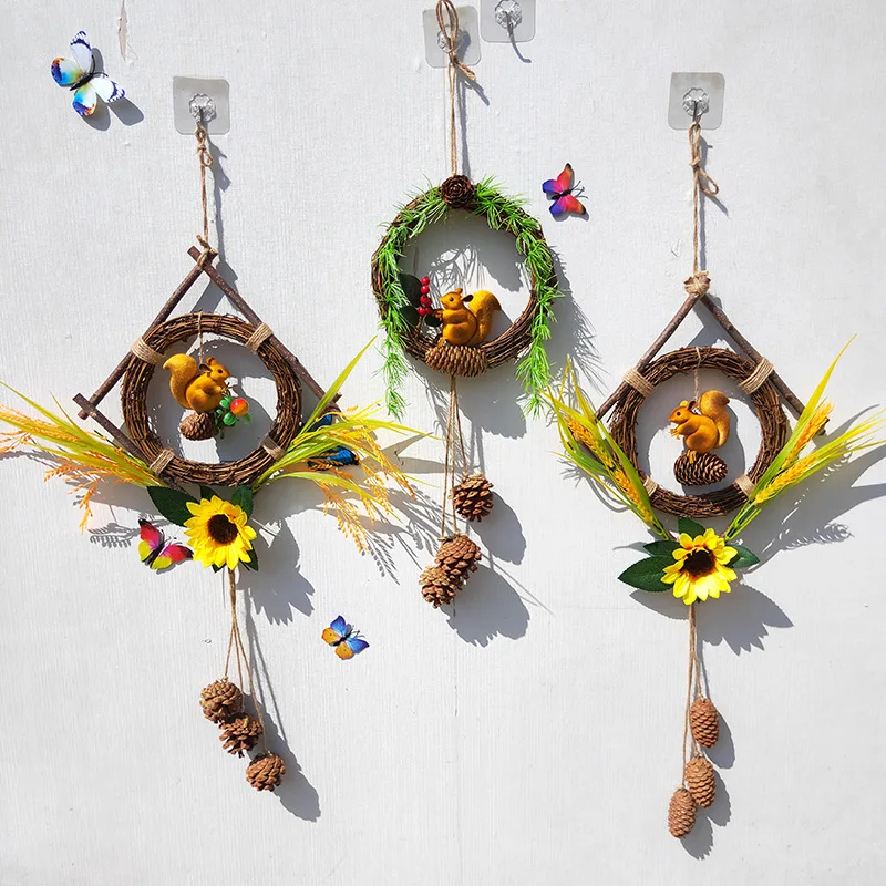 

Creative Wind Chimes Pastoral Style Chinese Porch Interior Living Room Door Wall Decoration Ornaments Home Pendant Accessories