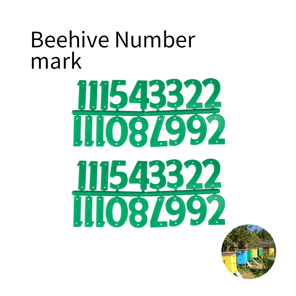 2 шт. Пчеловодство пчелиный улей номер пластиковый цифровой знак доска продукта