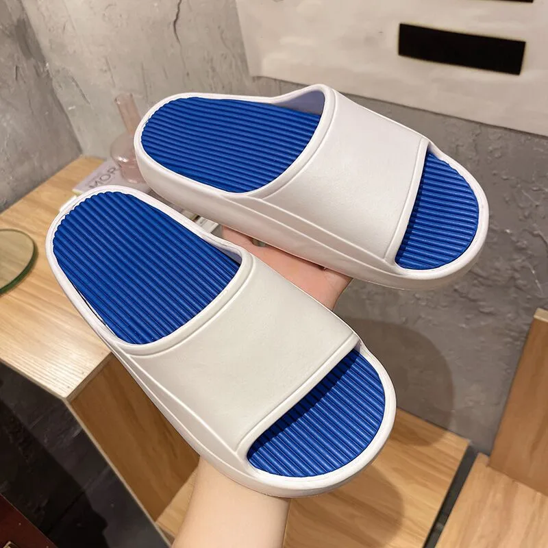 JIANBUDAN Outside Platform Slides Slippers Women Summer Shoes Home Bathroom Slippers Women Soft EVA Beach Garden Sandals