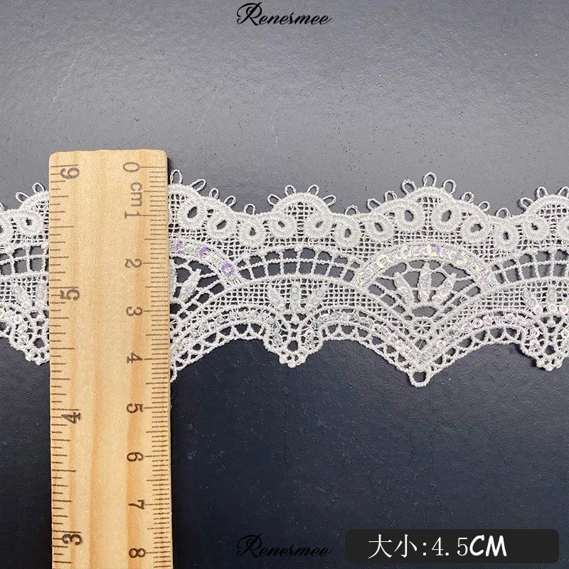 20 ярдов кружевные ресницы с блестками и волнистыми краями | Дом сад