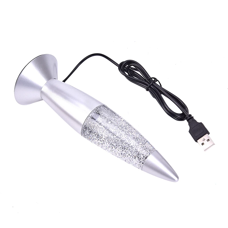 1 шт. 3D ракета многоцветная меняющаяся Лавовая Лампа RGB светодиодный Блестящий