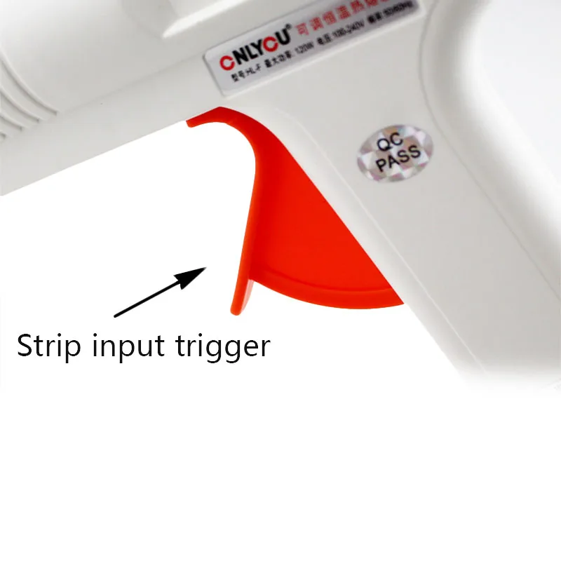 

Hot glue-gun adjustable temperature 120W full size hot melt adhesive Full size glue-gun Adjustable temperature and flow control