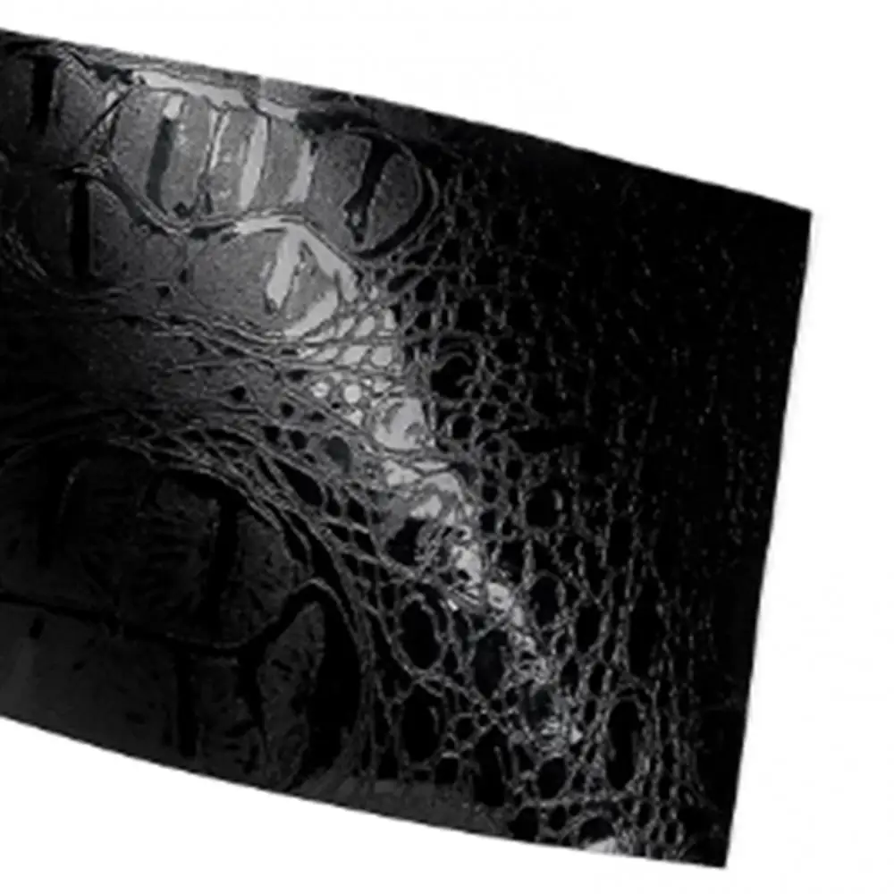 

152*50cm Car Stickers Film Leather Texture PVC Vinyl Film Simulation Crocodile Black Auto Styling Decoration Car Accessories