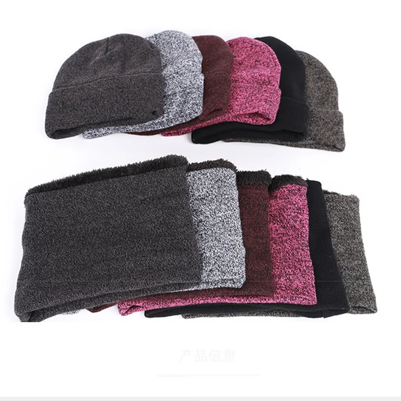

Winter Hats For Women Winter Hat Scarf Warm Scarf Hat Gloves Set For Women Female Hat Scarf Set Girl 's Skullies Beanies