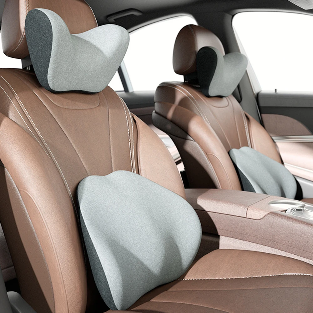 

Memory Foam Car Neck Pillow Washable Waist Pillow for Car Seat Back Cushion headrest Rest Lumbar Pillow Relieve Body Pressure