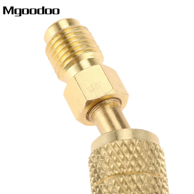 2 шт. R410a адаптер коннектор 1/4 &quotПапа-5/16&quot гнездо SAE поворотный угловой для R410A