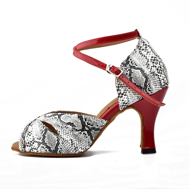 Новинка женская обувь для латинских бальных танцев Танцевальная сальсы Каблук 10