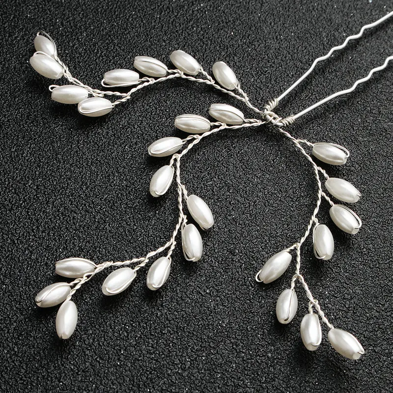 Жемчужина свадебная прическа невесты шпильки уникальные Aolly свадебные