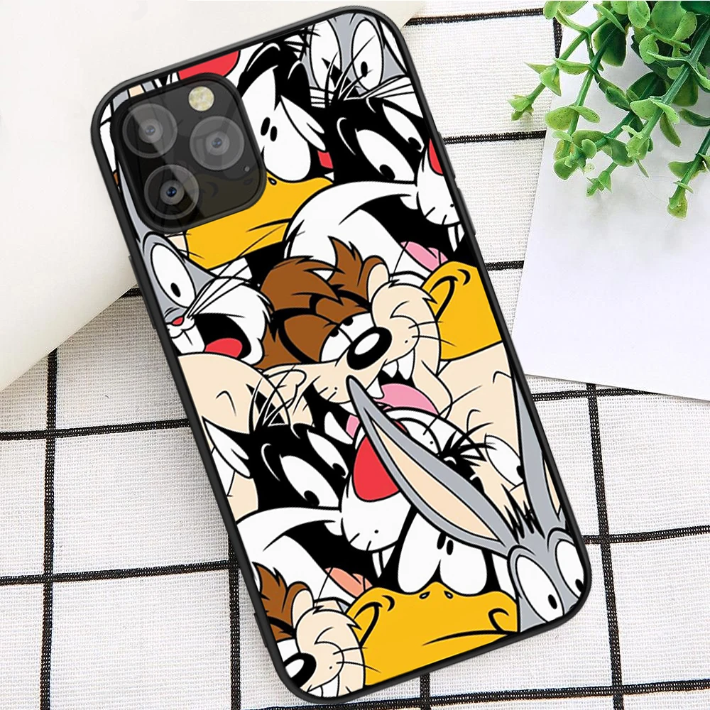 

Cartoon cute Rabbit Wolf dog Phone Case for iPhone X XR XS 11 Pro Max 6 6S 7 8 Plus Oneplus 5T Pro 6T 7T Soft silicone funda