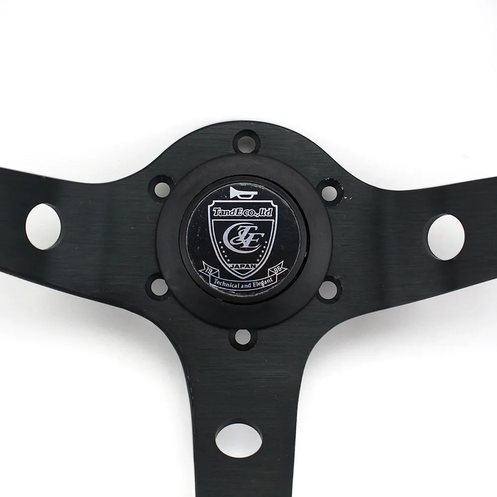 Universal Steering Wheel 330mm 13inch Deep Corn Drifting Racing Sport Genuine Leather Auto Accessories | Автомобили и мотоциклы