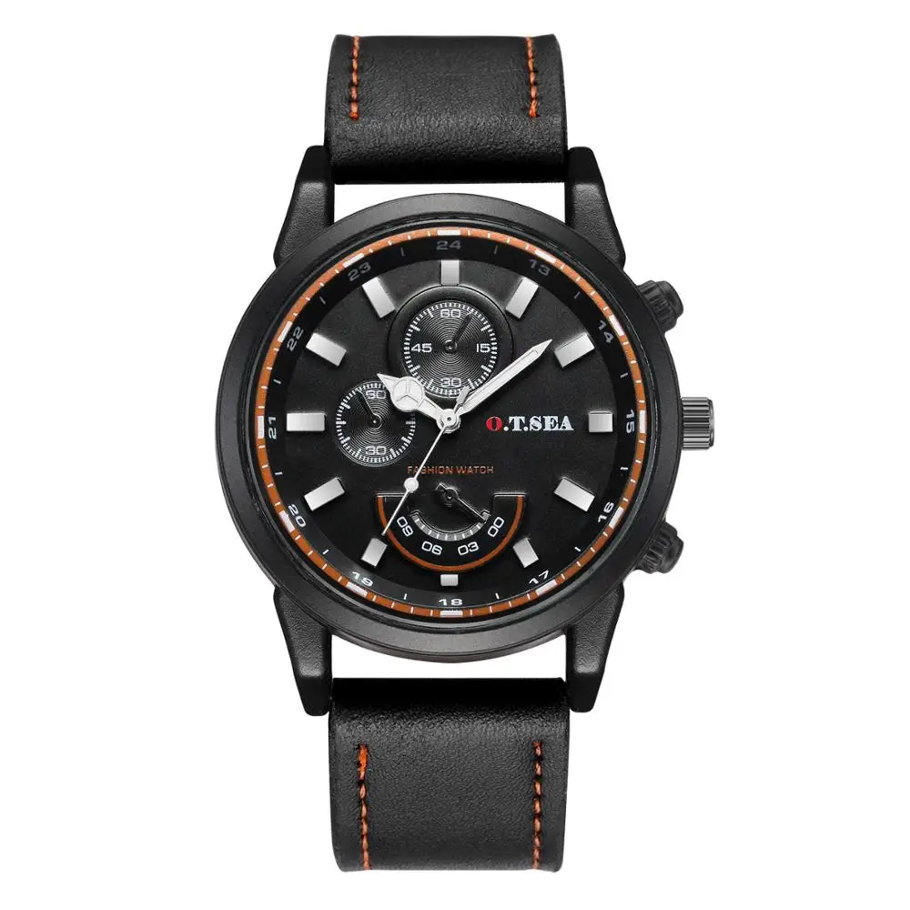 O. T. Sea Брендовые мужские деловые часы кварцевые высокое качество спортивные