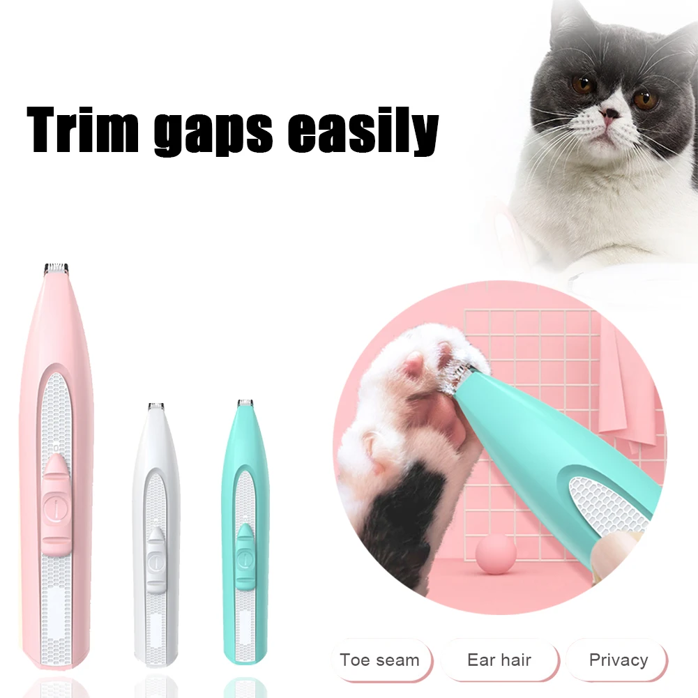 

Lightweight Mini Pet Hair Clipper Rechargeable Low Noise Hair Grooming Kit for Paws, Eyes, Ears, Face, Rump
