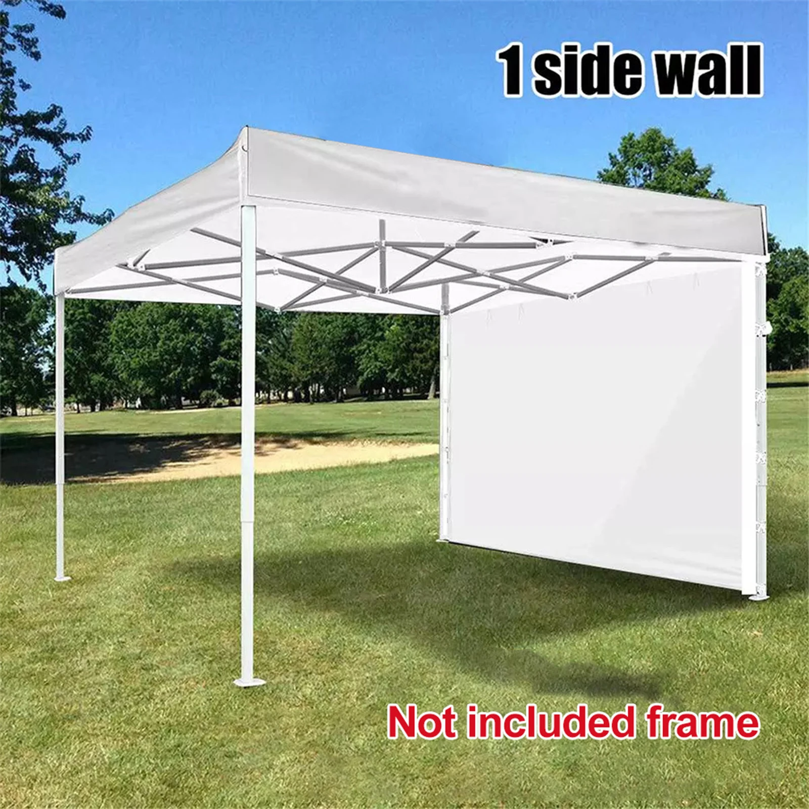 

Sun Shade Sail Cover Awning Rectangle Red 1 Side Wall For Outdoor Patio Garden Instant Water Resisting White UV Block Tent Cloth