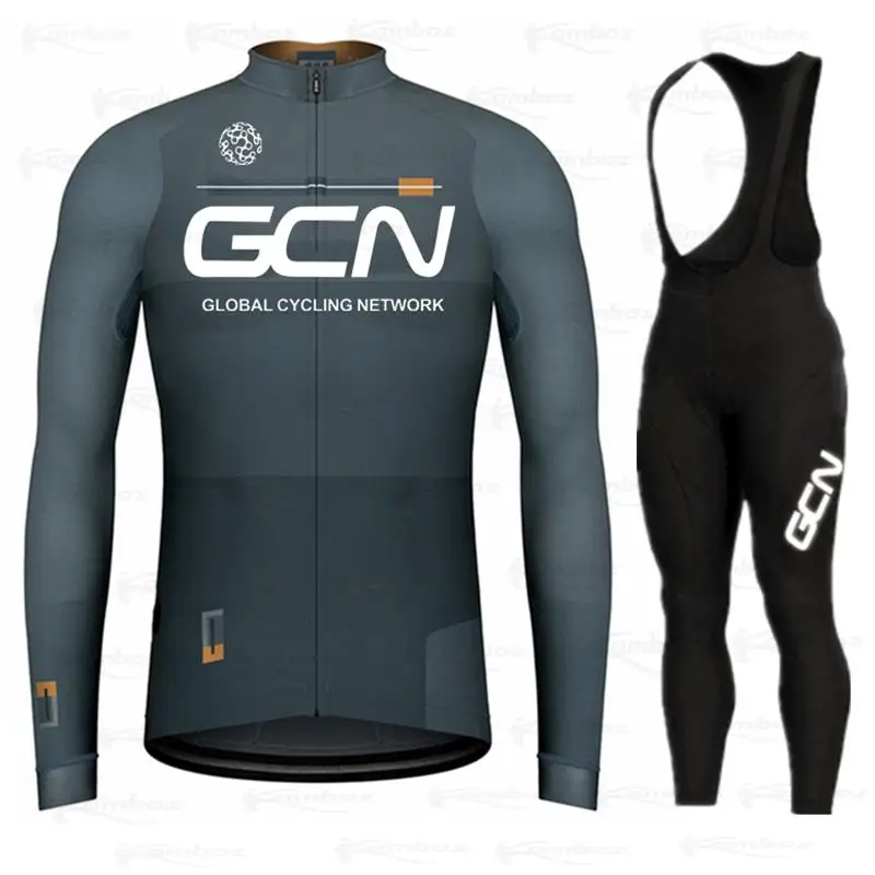 2021 GCN команда Осень Велоспорт Джерси комплект с длинным рукавом горный велосипед