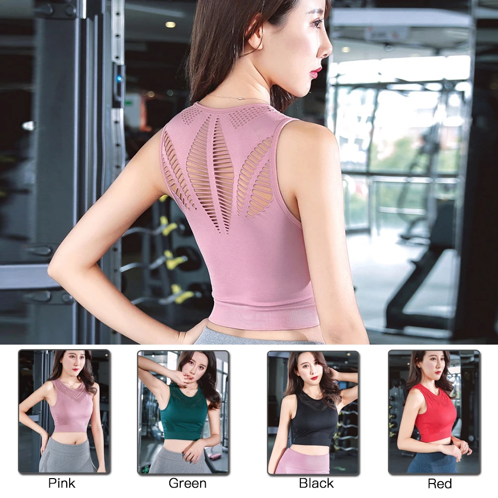 SKDK спортивный бюстгальтер высокая эластичность полый дышащий Топ для фитнеса