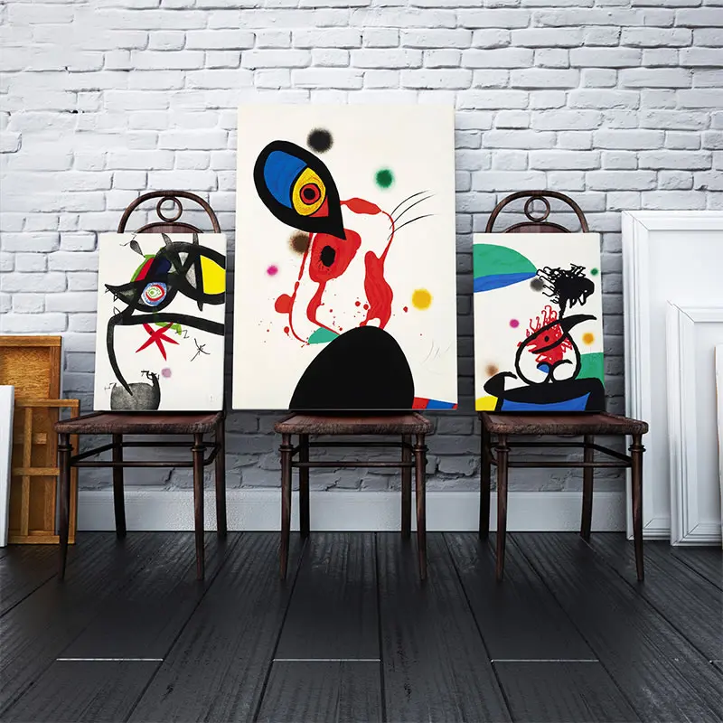 Joan Miro L'Eunuque Императорский абстрактный настенный художественный холст с печатью