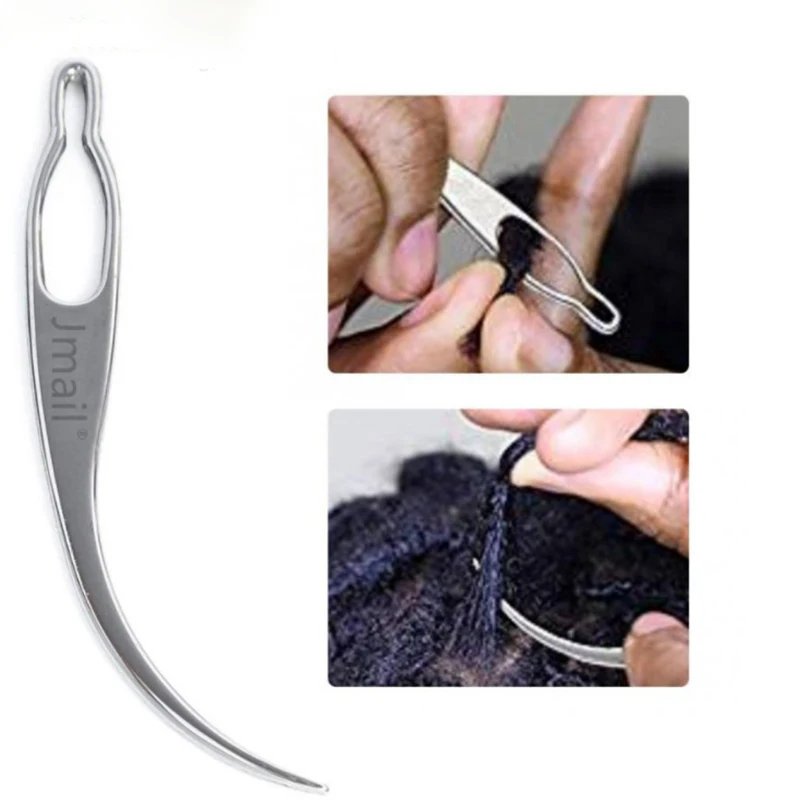Серебристо золотые дреды sisterlock вязание крючком Microlocks Interlock Loc инструмент для