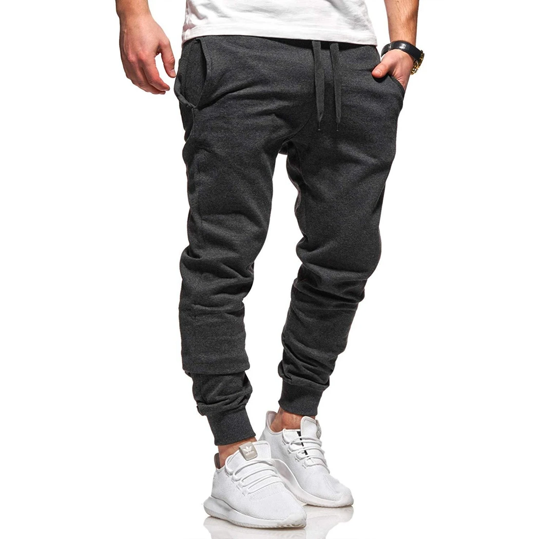 2020 новые мужские повседневные штаны весенние спортивные с завязками размера