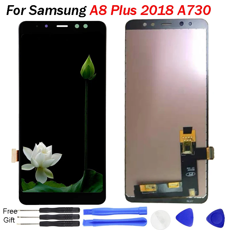 ЖК-дисплей для Samsung A8 Plus 2018 A730 A730F A730F/DS A730x сенсорный экран с дигитайзером TFT