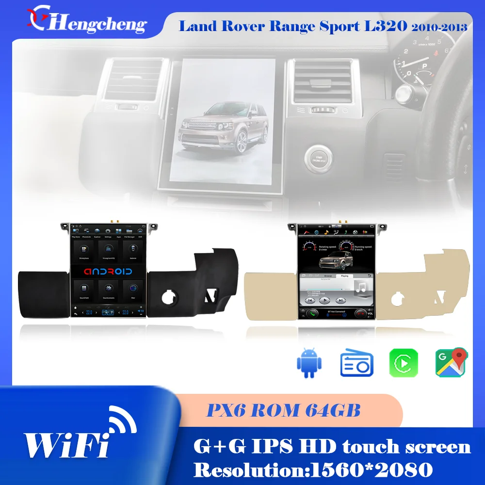 

For Land Rover Range Rover Sport L320 right rudder Tesla style car smart multimedia video player L320 radio GPS WIFI navigation