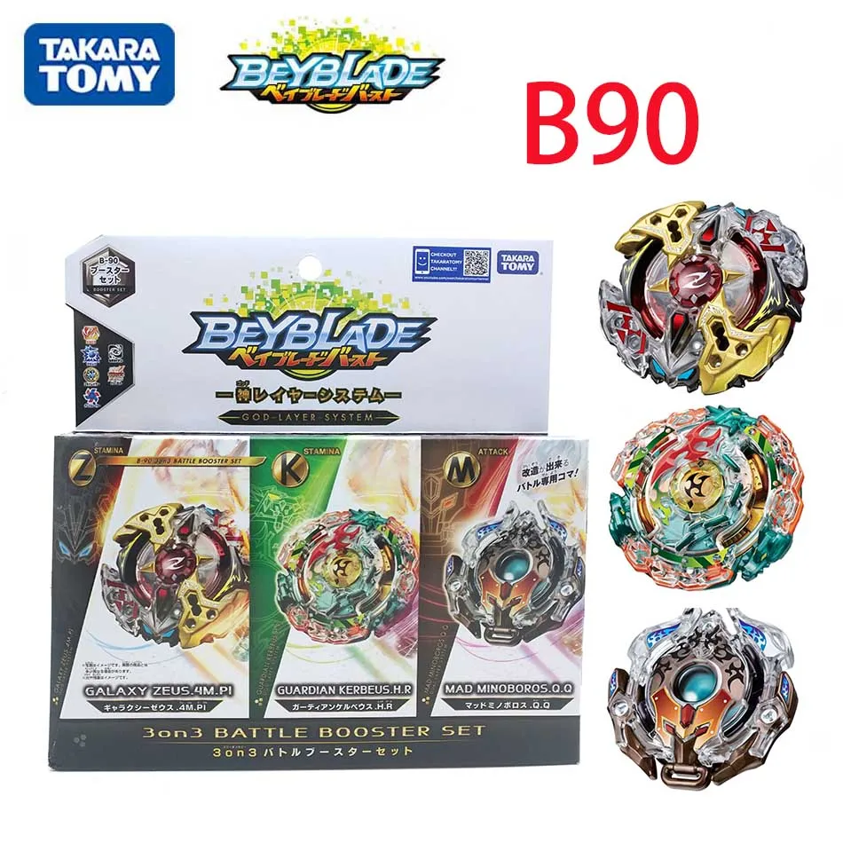 Takara Tomy Beyblade Burst B 90Three наборы Божьей серии Galaxy Zeus взрывозащищенный Топ bayblade
