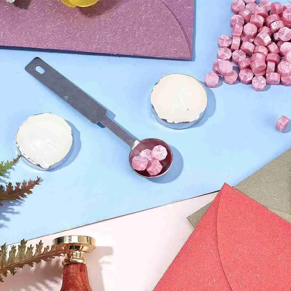 

Steel Spoon Melted Wax Seal Seal Heat-proof Wedding Invitation Stamp Craft