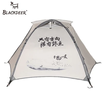 BD11811107 BLACKDEER Открытый походный рюкзак палатка двойной слой водостойкий алюминиевый сплав полюс рыбалка охота Приключения семейные вечерние - Цвет: BD11811107