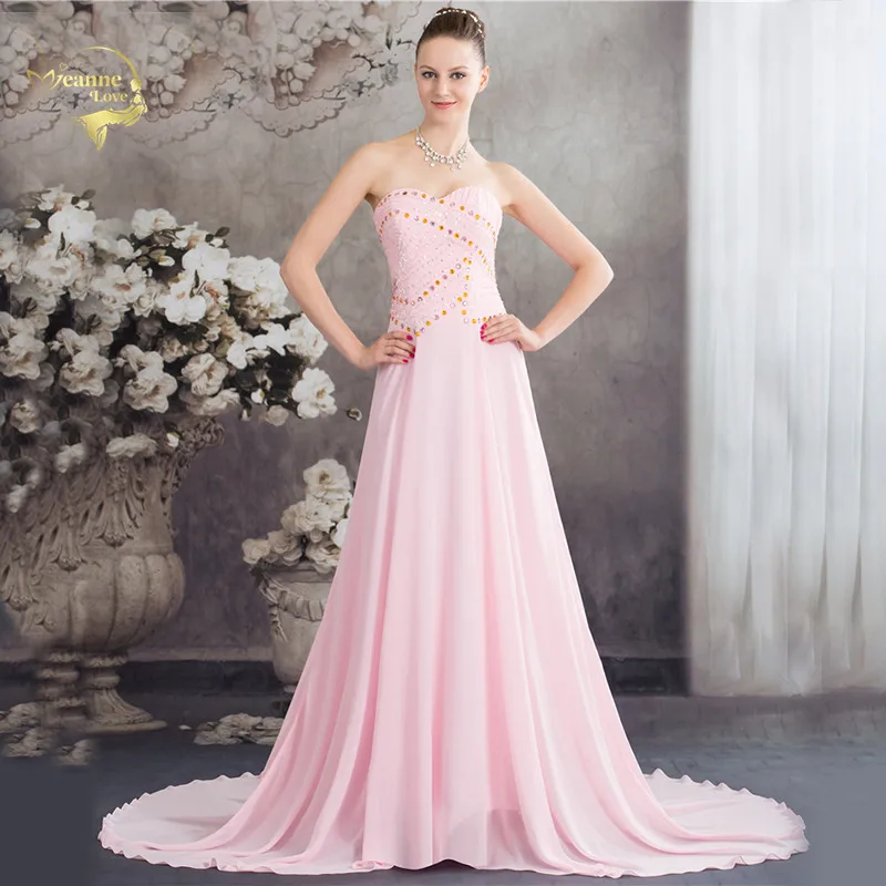 

Formal Evening Dresses Elegant 2021Jeanne Love Maxi Woman Chiffon Event Dress Robe De Soiree Prom Party Formal Dresses Plus Size